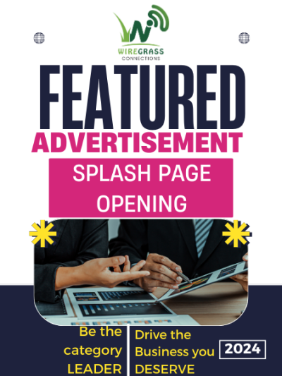 Featured Advertisement on Splash Page