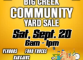 Big Creek Community Yard Sale